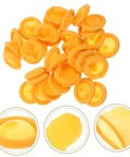 Top Shelf 100 Pack Yellow Latex Finger Sleeves for blister protection, ergonomic design for heavy lifting tasks.