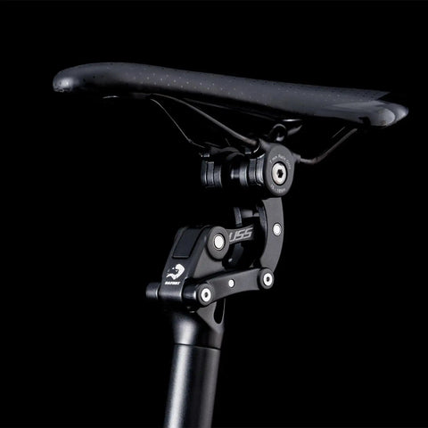 Suspension Seatpost With 4 Link Parallelogram System And Hard Or Soft Micro Adjustment For Road Gravel MTB And E Bikes 27.2 To 33.9mm Fit
