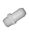 Adaptr Barbxmpt 3/8x1/8 Inch Adapter Set Case Of 5 No Color Finish For Precision Work, showing a single barb adapter in white.