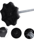 Spare Tire Bolt Replacement For Cars Universal Fitment Clamp Hold Down Hardware Easy Install Durable Metal And Plastic Mounting Bolt For Spare Wheel Must Have For Long Lasting Reliability, showing black knob with metal screw