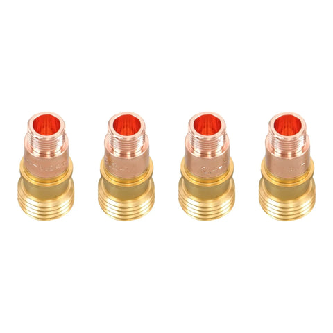 TIG Welding Torch Parts Kit For WP17 WP18 WP26, 22 Piece Stubby Gas Lens And 10 Glass Cups, copper and brass gas lens fittings