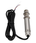 Infrared Temperature Sensor Non Contact Measurement For Industrial Use Stainless Steel Build 0-200C Range Precise Surface Temperature Probe For Hazardous Environments And Moving Machinery, stainless steel body with wired cable
