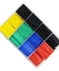 Top Quality Heat Shrink Tubing Kit With Assorted Sizes And Vibrant Colors For Superior Electrical Insulation Wire Repairs And Mechanical Protection Perfect For Electricians And DIYers Looking To Get Job Done Right Fast., assorted heat shrink tubing in organizer case