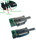 Two Pack 15mm EG15 Flange Bearing Slider Block And Two E2 Oil Boxes Self Lubricating Assembly displayed assembled parts
