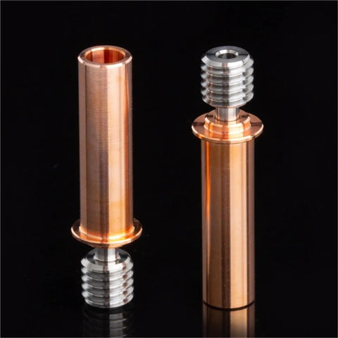 Top Shelf Titanium Bi Metal Heatbreak For Creality Cr 6 Se 3d Printer Hotend Upgrade Super Durable High Temp Flow For 1.75mm Filament Straight Up Legit Heat Dissipation And Killer Cooling 3 Pack