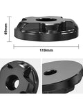 R1250GS GSA Exhaust Hanger Bolt Replacement, Bolt On Upgrade For Adventure ADV 2019 To 2024, dimensions displayed, silver finish