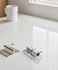 Top Shelf Stainless Steel Flush Hinges For Bathroom Partition Doors Featuring Heavy Duty Build And Slick Modern Design For Zero Sweat Setup And Quick No Fuss Installation With Detachable Hardware Option And Rust Resistant Finish on a table.