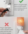 Wall Outlet With Night Light 10 Pack White, frees up every outlet with built-in LED night lights, tamper-resistant shutters.