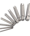 Premium Heavy Duty Screw Extractor Set To Bust Rusted Stripped Bolts And Broken Taps With Ease For Home Repair Projects Or Industrial Jobs Using This Durable High Speed Steel Removal Kit That Gets The Job Done Right, HSS sizes 2 to 10