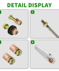 Detailed view of components from Adjustable Column Shift Linkage Kit ACA-1800 for 350 400 700R4 and 4L60 4L60E 4L80E Transmissions