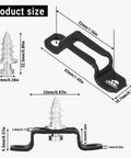 Product size diagram of Real Deal Killer Slick Furniture Concealed Connector Two In One Invisible Hide Joint Fastener Kit.