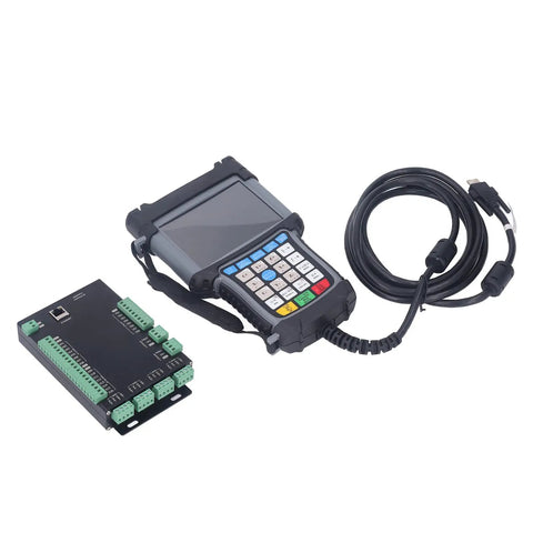 3 Axis CNC Motion Control System Kit With Color Display For Precision Tool Change On Factory Floor A Pro Workhorse With 16 Input 8 Output Stepper Board And 16 Input 16 Output Servo Board Plus 0 To 10 Volt Analog Output For Accurate Machine Control, handheld controller and wiring
