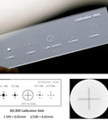 Crosshair Optical Glass Microscope Slides With Multifunction Plate Reticle And Stage Micrometer For Lab Grade Precise Calibration In Millimeters And Micrometers Ideal For Pro Level Microscope Measurements, calibration slide