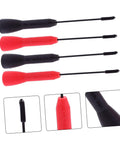 Heavy Duty Automotive Insulation Piercing Needle Kit With Banana Plugs And Non Destructive Probes For Weather Pack Connectors close-up, black and red handles