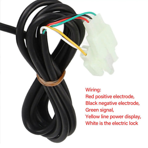 Wiring of Half Twist Electric Bike Throttle With Led Power Indicator And Key Lock For 36V E Bikes And Scooters