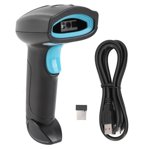 Wireless 1D 2D Barcode Scanner With Upgraded Decoding Chip 2.4G Handheld Barcode Reader 2000mAh Battery with USB cable