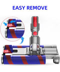 Soft Roller Floor Head With Led Headlights For Dyson V7 V8 V10 V11 Vacuum Cleaners, showing easy attachment mechanism