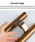 Stainless Steel Sliding Door Pull Handle Round Bar Heavy Duty Push Gate Hardware with smooth edge design