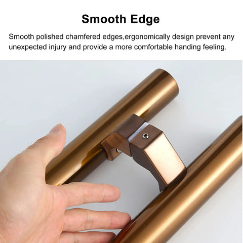 Stainless Steel Sliding Glass Door Pull Handle Round Bar For Interior And Exterior Doors Durable Hardware 39.3 Inches