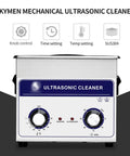 Heavy Duty Heated Ultrasonic Cleaner With Fast Adjustments And Durable 304 Stainless Steel Tank showing knob controls and settings.