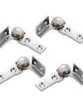 Heavy Duty 304 Stainless Steel Torque Hinges 2.0 N m With 0 To 90 Degree Stop Position Silver Finish Corrosion Resistant