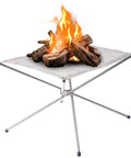 Ultra Portable 22 Inch Outdoor Fire Pit Collapsible and Foldable Mesh Design for Camping Campfire Patio Backyard and Garden