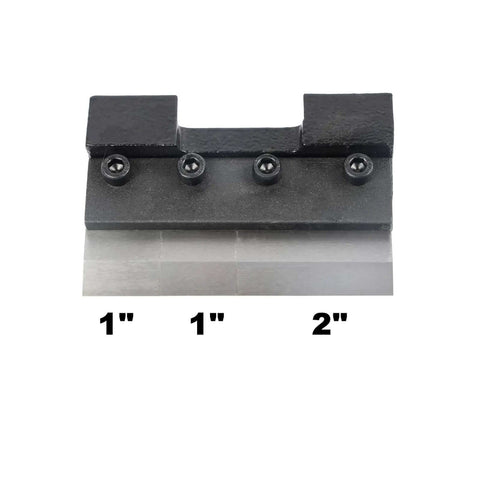 Magnetic Vise Mount Metal Brake Bender with quick-release, shown with measurement marks, designed for metalworking and small-box fabrication.