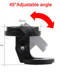 Beefy Adjustable Out Front Bike Computer Mount For One And One Eighth Inch Steerer Tube Built From 6061 T6 Aluminum CNC Machined, side view showing adjustable angle.