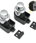 Rugged Boat Cupboard Cabinet Door Lock With RV Button Push Latch Easy Install Heavy Duty Camper Trailer Latch For Secure Storage