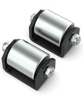 Two Pack Trailer Roller Wheel 2 Inch Weld On Heavy Duty Steel Caster With Grease Fitting For RV Trailers Motorhomes And Fifth Wheels Built Tough