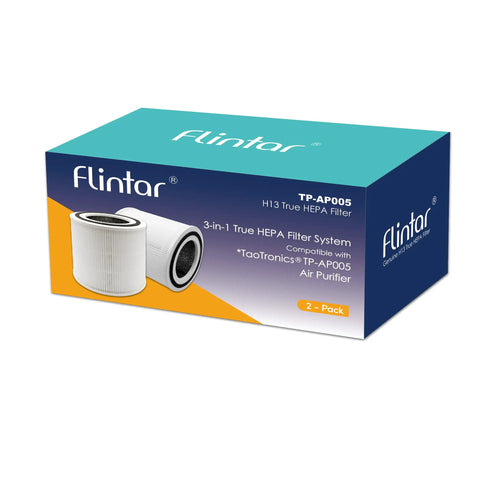 Box containing Replacement Filter For TaoTronics TT-AP005 Air Purifier Three In One Filtration System With H13 Main Filter