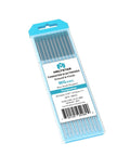 Packaging of Rare Earth Blend TIG Tungsten Electrodes 1/16 In By 7 In Turquoise WG20 For TIG Welders Dope Pro Grade Premium Electrodes