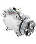 Grab This Straight Shooter Air Conditioning Compressor Swap For Honda Crv Civic Ilx Rdx 2.4L 2007 To 2015 Oem Fit 38810RWCA03 4920U1 showing shiny compressor with black pulley.