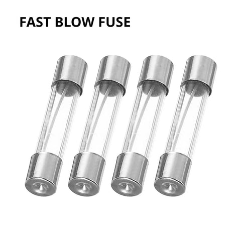 4 Pcs 6x30mm Fuse Holders For Panel And Chassis Mount Glass Fuse Sockets With Fast Blow 15A Fuse Kit shown