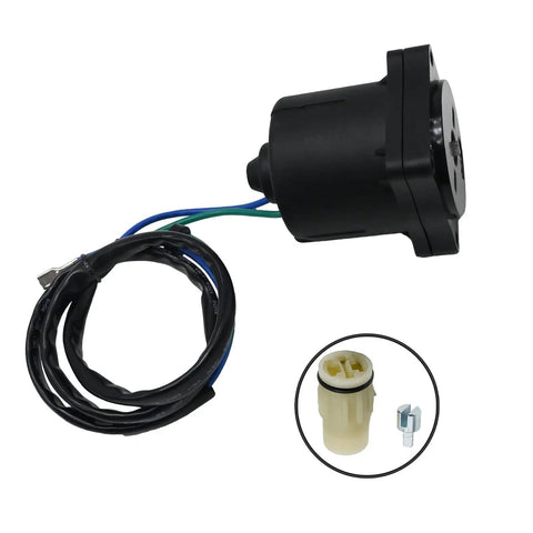 12V Tilt Trim Motor Replacement For Honda And Suzuki Outboard Engines Plug And Play with wiring and connectors visible