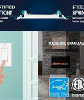 Dimmer switch and LED ceiling light with certifications and energy star label, part of 10 Pack 4 Inch LED Recessed Ceiling Lights With Junction Box Canless Dimmable 9W 750LM Ready To Install No Hassle For Home Use 3000K 4000K 5000K Selectable Color Temperature Energy Efficient Low Profile Downlights