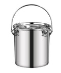 Stainless Steel Sealed Water Bucket And Multipurpose Stockpot For Bar And Kitchen Built Tough Storage Container With Easy Clean Surface