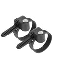 Versa Bike Mount Kit For Bottle Cages And Accessories, 2-Piece Set, Black clamps with adjustable straps for round tubes
