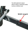 No Sweat Lift Top Coffee Table Kit With Heavy Duty Pneumatic Hinges Smooth Operator Riser adjustable width range 465mm to 810mm.