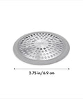 Stainless Steel Bathtub Drain Protector With Hair Catcher For Quick Clog Prevention, Rust Proof, 2.75 in diameter