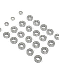 One Eighth RC Ball Bearing Kit Steel Ball Bearings For High-Precision Wheel Hubs 24 Pieces Upgrade For One Eighth Scale RC Cars