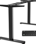Heavy Duty Dual Motor Electric Sit Stand Desk Frame For DIY Tops, 220 Lbs Capacity, Height Adjustable With Memory Controller