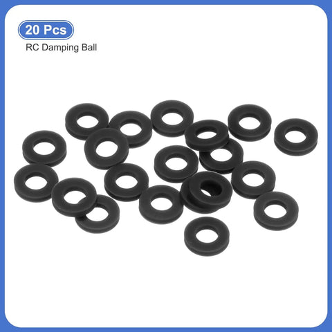 M3 Rubber Flat Washer 6mm OD 3mm ID 1mm Thick Anti Vibration Gasket for RC Flight Controllers And Drones Sealing Spacer Black Pack Of 20