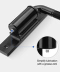 7 Inch Heavy Duty Bolt On J Bolt Gate Hinge With M20 Thread For Large Driveway Gates Up To 1100 Lbs Ball Bearing Hinge, close-up