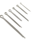 Cotter Pin Kit 150 Pcs Stainless Steel 304 Hairpin Fasteners 6 Size Assortment M1.6x25 M2.5x25 M2.5x40 M3.2x30 M3.2x40 M4x60 display