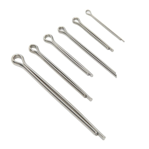 Cotter Pin Kit 150 Pcs Stainless Steel 304 Hairpin Fasteners 6 Size Assortment M1.6x25 M2.5x25 M2.5x40 M3.2x30 M3.2x40 M4x60 display