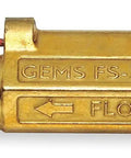 Liquid Flow Switch Piston SPST 20VA High Pressure Hydraulic Flow Sensor For Systems, brass compact unit side view