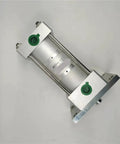 Premium Boss Grade Three Stage Aluminum Pneumatic Air Cylinder delivering serious compressed power view from above with green accents.