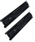 Beefed-Up Drawer Slide Track Kit 20 Inch Three-Section Ball Bearing Rails 4510T Cold Rolled Steel Smooth Glide Pull-Out 2 Pack Adjustable