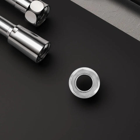 Close-up of Stainless Steel Washing Machine Hub Nut Replacement Kit Durable Washer Nut Set for heavy duty use